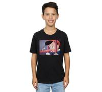 Disney Boy's Pinocchio Nose Still T-Shirt in Black | Size: 9 Years Disney Black 9 Years