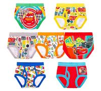 Disney Boys' Pixar Cars 100% Cotton Underwear with Lightning McQueen, Mater, Cruz & More Sizes 18m, 2/3t, 4t, 4, 6 and 8, 7-Pack Brief, 18 Months