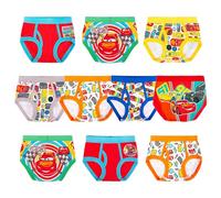 Disney Boys' Pixar Cars 100% Cotton Underwear with Lightning McQueen, Mater, Cruz & More Sizes 18m, 2/3t, 4t, 4, 6 and 8, 10-Pack Brief, 2-3 Years