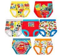 Disney Boys' Pixar Cars Toddler Potty Stickers & Tracking Chart Sizes 18m, 2t, 3t, 4t Baby Underwear, 7-Pack Starter Kit (3 Training Pants+4 Briefs), 24 Months (Pack of 7)