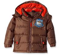 Disney Boy's Planes Long Sleeve Raincoat, Brown, 4 Years