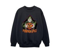 Disney Boy's Pumpkin Spice Evil Queen Villains Sweatshirt in Black | Size: 12-13 Years Disney Black 12-13 Years