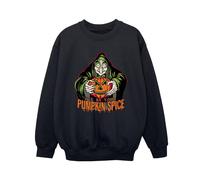 Disney Boy's Pumpkin Spice Evil Queen Villains Sweatshirt in Black | Size: 3-4 Years Disney Black 3-4 Years