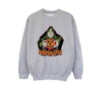 Disney Boy's Pumpkin Spice Evil Queen Villains Sweatshirt in Grey | Size: 9 Years Disney Grey 9 Years