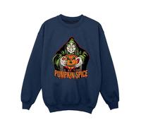 Disney Boy's Pumpkin Spice Evil Queen Villains Sweatshirt in Navy | Size: 3-4 Years Disney Navy 3-4 Years