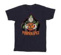 Disney Boy's Pumpkin Spice Evil Queen Villains T-Shirt in Navy | Size: 5-6 Years Disney Navy 5-6 Years