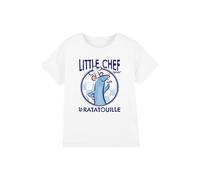 Disney Boy's Ratatouille Remy Little Chef Kids T-Shirt in White | Size: 3-4 Years Disney White 3-4 Years