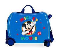 Disney Boys Rolling Suitcase 2 Multi-Direction Spinner Wheels, Blue (Azul), 50x38x20