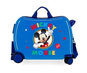 Disney Boys Rolling Suitcase 2 Multi-Direction Spinner Wheels, Blue (Azul), 50x38x20
