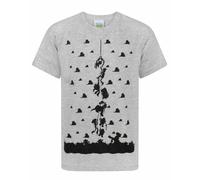 Disney Boy's Short Sleeved T-Shirt (Boys Grey) in Grey | Size: 7-8 Years Disney Grey 7-8 Years