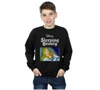 Disney Boy's Sleeping Beauty Aurora Sweatshirt in Black | Size: 5-6 Years Disney Black 5-6 Years