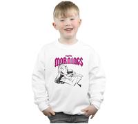 Disney Boy's Sleeping Beauty Don´t Do Mornings Sweatshirt in White | Size: 3-4 Years Disney White 3-4 Years