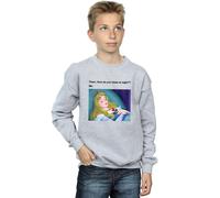 Disney Boy's Sleeping Beauty Meme Sweatshirt in Grey | Size: 7-8 Years Disney Grey 7-8 Years