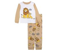 Disney Boys Snug Fit Cotton Pyjama Set Soft and Cute for Kids, Simba Mufasa, 8