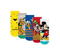 Disney Boys Socks Pack of 5 Mickey Mouse Multicoloured 6-8