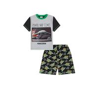 Disney Boys Star Wars Baby Yoda The Mandalorian Power Nap Short Pyjama Set (5-6 Years) Grey
