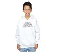 Disney Boy's Star Wars The Rise Of Skywalker Trooper Filled Logo Hoodie in White | Size: 12-13 Years Disney White 12-13 Years