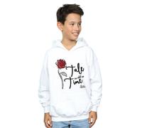 Disney Boy's Tale As Old As Time Rose Hoodie in White | Size: 5-6 Years Disney White 5-6 Years