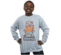 Disney Boy's The Aristocats Double Trouble Sweatshirt in Grey | Size: 3-4 Years Disney Grey 3-4 Years