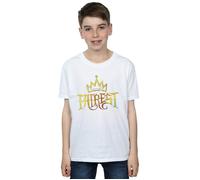 Disney Boy's The Descendants Fairest Gold T-Shirt in White | Size: 7-8 Years Disney White 7-8 Years