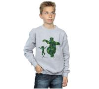 Disney Boy's The Jungle Book Mowgli & Baloo Dance Sweatshirt in Grey | Size: 7-8 Years Disney Grey 7-8 Years