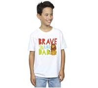 Disney Boy's The Lion King Brave Like Dad T-Shirt in White | Size: 3-4 Years Disney White 3-4 Years