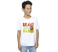 Disney Boy's The Lion King Brave Like Dad T-Shirt in White | Size: 5-6 Years Disney White 5-6 Years