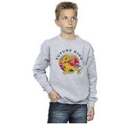 Disney Boy's The Lion King Future King Sweatshirt in Grey | Size: 3-4 Years Disney Grey 3-4 Years