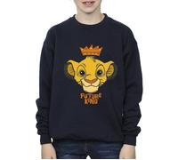 (7-8 Years, Navy Blue) Disney Boys The Lion King Future King Sweatshirt