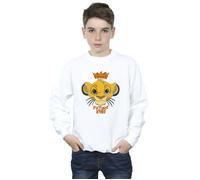 Disney Boy's The Lion King Future King Sweatshirt in White | Size: 3-4 Years Disney White 3-4 Years