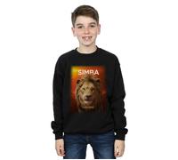 Disney Boy's The Lion King Movie Adult Simba Poster Sweatshirt in Black | Size: 12-13 Years Disney Black 12-13 Years