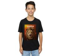 Disney Boy's The Lion King Movie Adult Simba Poster T-Shirt in Black | Size: 12-13 Years Disney Black 12-13 Years