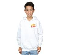 Disney Boy's The Lion King Movie Long Live Breast Print Hoodie in White | Size: 12-13 Years Disney White 12-13 Years