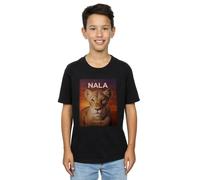 Disney Boy's The Lion King Movie Nala Poster T-Shirt in Black | Size: 7-8 Years Disney Black 7-8 Years