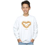 Disney Boy's The Lion King Movie Simba Face Sweatshirt in White | Size: 9 Years Disney White 9 Years