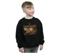 Disney Boy's The Lion King Movie Simba Photo Sweatshirt in Black | Size: 12-13 Years Disney Black 12-13 Years