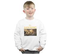 Disney Boy's The Lion King Movie Simba Photo Sweatshirt in White | Size: 9 Years Disney White 9 Years