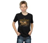 Disney Boy's The Lion King Movie Simba Photo T-Shirt in Black | Size: 7-8 Years Disney Black 7-8 Years