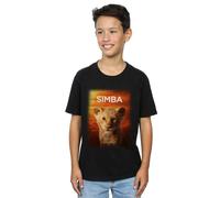 Disney Boy's The Lion King Movie Simba Poster T-Shirt in Black | Size: 12-13 Years Disney Black 12-13 Years