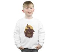 Disney Boy's The Lion King Movie Sunrise Collage Sweatshirt in White | Size: 3-4 Years Disney White 3-4 Years