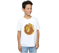 Disney Boy's The Lion King Mufasa & Simba T-Shirt in White | Size: 5-6 Years Disney White 5-6 Years
