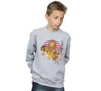 Disney Boy's The Lion King Pride Family Sweatshirt in Grey | Size: 5-6 Years Disney Grey 5-6 Years