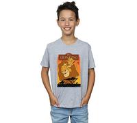 Disney Boys The Lion King Simba and Mufasa T-Shirt Sport Grey 9-11 Years