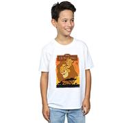 Disney Boys The Lion King Simba and Mufasa T-Shirt White 9-11 Years