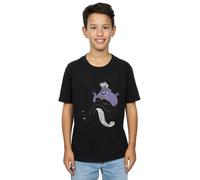 Disney Boy's The Little Mermaid Classic Ursula T-Shirt in Black | Size: 9 Years Disney Black 9 Years