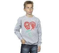 Disney Boy's The Little Mermaid Love Daddy Sweatshirt in Grey | Size: 12-13 Years Disney Grey 12-13 Years