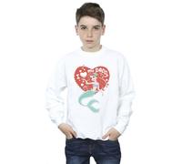 Disney Boy's The Little Mermaid Love Daddy Sweatshirt in White | Size: 12-13 Years Disney White 12-13 Years