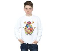 Disney Boy's The Muppets Dr Teeth & The Electric Mayhem Sweatshirt in White | Size: 3-4 Years Disney White 3-4 Years