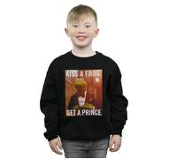 Disney Boy's The Muppets Kiss A Frog Get A Prince Sweatshirt in Black | Size: 3-4 Years Disney Black 3-4 Years