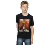 Disney Boy's The Muppets Kiss A Frog Get A Prince T-Shirt in Black | Size: 7-8 Years Disney Black 7-8 Years
